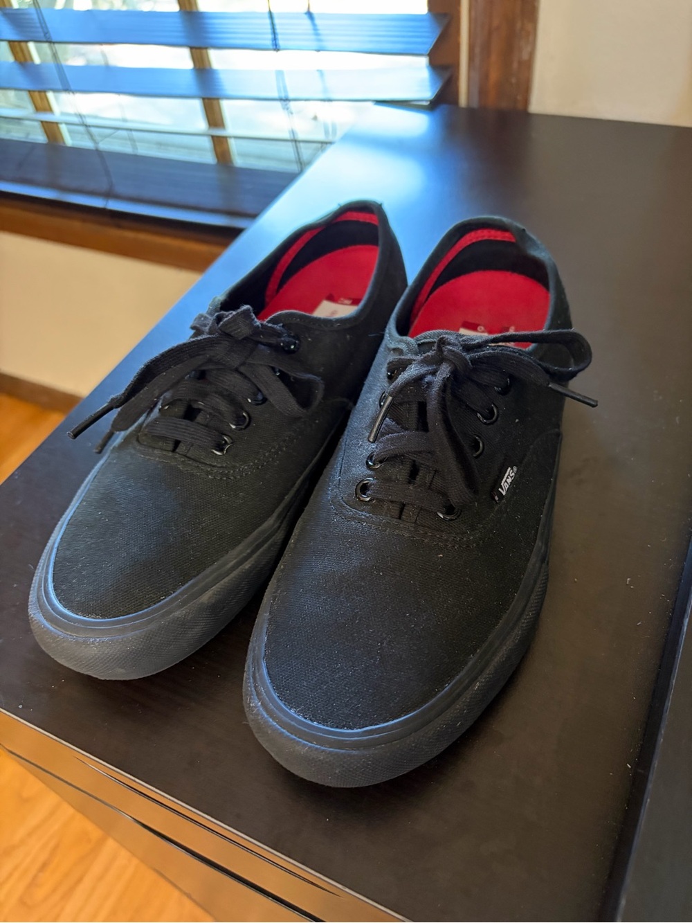 Vans Authentic Pro Black/Black UltraCush HD Skate Shoes Men’s Size 8